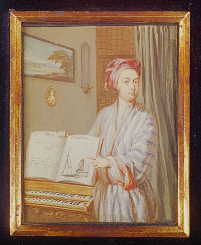 Portrait de Brook Taylor (1685-1731) 1720 - Louis Goupy
