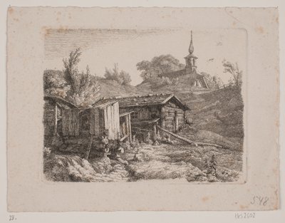 Paysage avec un moulin à eau - Louis Gurlitt