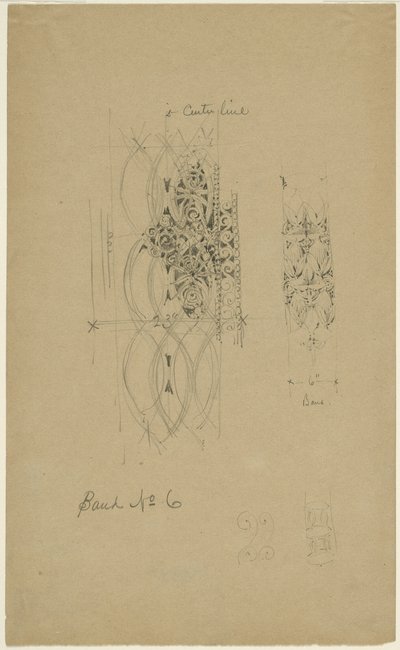 McVickers Theater, Chicago, Illinois, Esquisse - Louis H. Sullivan