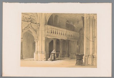 Nonne priant au couvent de Nonnberg à Salzbourg - Louis Haghe