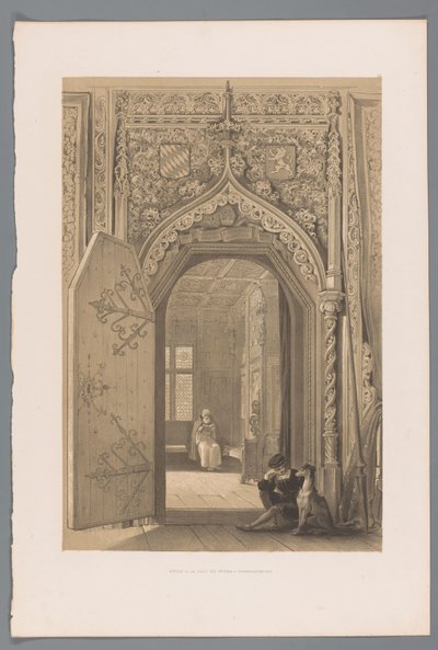 Porte de la salle princière à Hohensalzburg - Louis Haghe