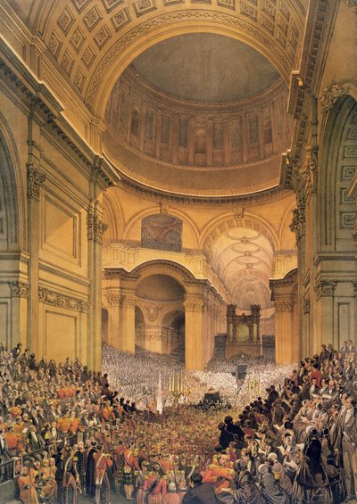 Funérailles du duc de Wellington à la cathédrale Saint-Paul, 1852 - Louis Haghe