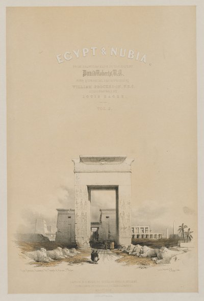 Égypte et Nubie : Frontispice Volume V, 1849 - Louis Haghe