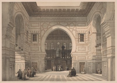 Égypte et Nubie : Volume III - N° 36, Intérieur de la Mosquée du Sultan El Ghoree - Louis Haghe