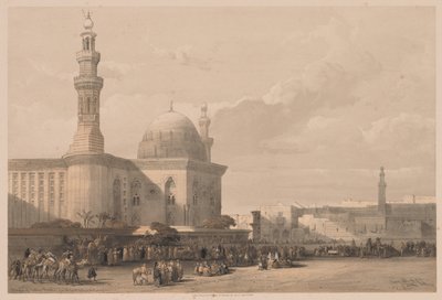 Égypte et Nubie : Volume III - No. 38, Mosquée du Sultan Hassan depuis la Grande Place..., 1838 - Louis Haghe