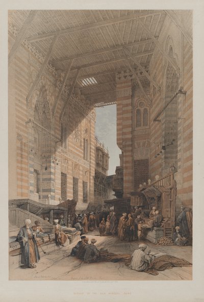 Bazar des marchands de soie, Le Caire - Louis Haghe