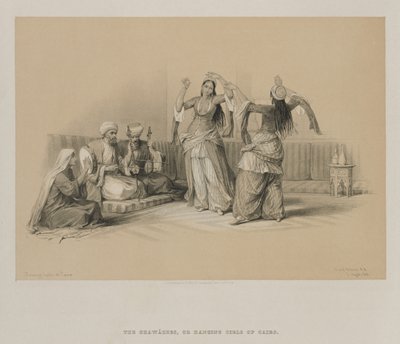 Égypte et Nubie, Volume III : Danseuses au Caire - Louis Haghe