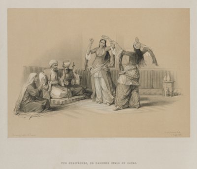 Égypte et Nubie, Volume III : Danseuses au Caire, 1849 - Louis Haghe