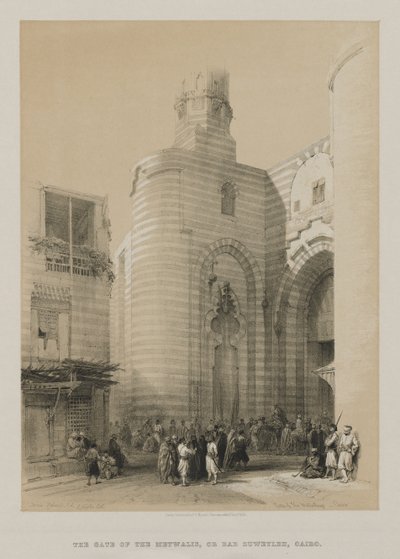 Égypte et Nubie, Volume III : Porte des Metwaleys, Le Caire, 1848 - Louis Haghe