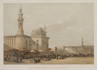 Égypte et Nubie, Volume III : Mosquée du Sultan Hassan, depuis la grande place de Rameyleh, 1849 - Louis Haghe