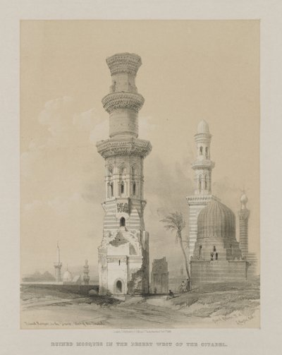 Égypte et Nubie, Volume III : Mosquées en ruines dans le désert, à l
