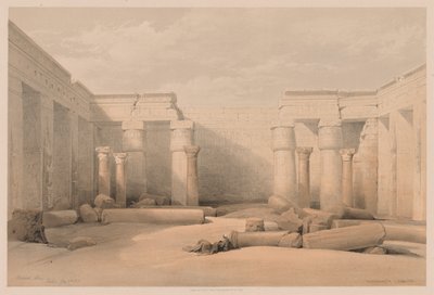 Égypte et Nubie : Volume II - N° 18, Médinet Abou, Thèbes - Louis Haghe