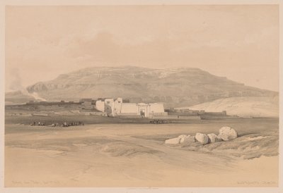 Égypte et Nubie : Volume II - N° 20, Médinet Abou, Thèbes - Louis Haghe