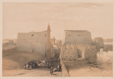 Égypte et Nubie : Volume II - N° 38, Grandes Entrées du Temple de Louxor - Louis Haghe