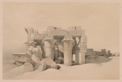 Égypte et Nubie : Volume II - N° 42, Ruines de Kom Ombo - Louis Haghe