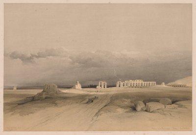 Égypte et Nubie : Volume II - N° 8, Ruines du Memnonium, Thèbes - Louis Haghe