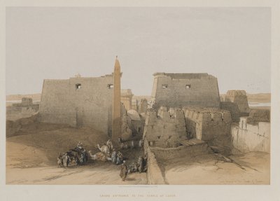 Grande entrée du temple de Louxor - Louis Haghe