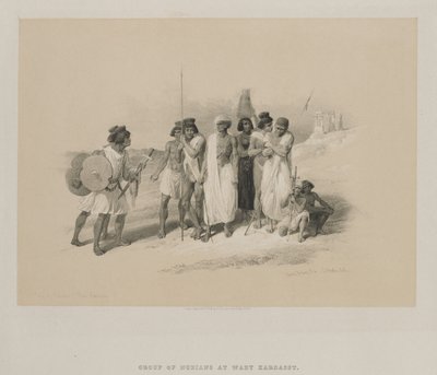 Égypte et Nubie, Volume II : Groupe de Nubiens-Wady Kardasey - Louis Haghe