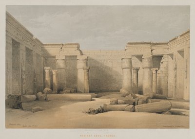 Medinet Abou, Thèbes - Louis Haghe