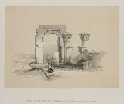 Égypte et Nubie, Volume II : Ruines - Temple sur l