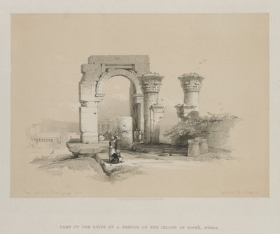 Égypte et Nubie, Volume II : Ruines - Temple sur l