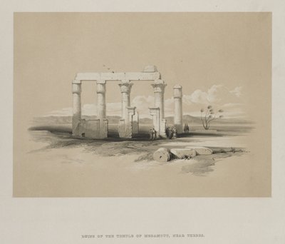 Égypte et Nubie, Volume II : Ruines du Temple de Madamoud, à Thèbes, 1847 - Louis Haghe