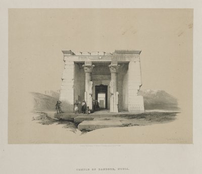 Égypte et Nubie, Volume II : Temple de Dandour, Nubie - Louis Haghe