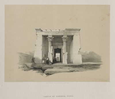 Égypte et Nubie, Volume II : Temple de Dandour, Nubie, 1848 - Louis Haghe