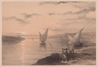 Égypte et Nubie : Volume I - N° 12, Hadjar Silsilis - Louis Haghe