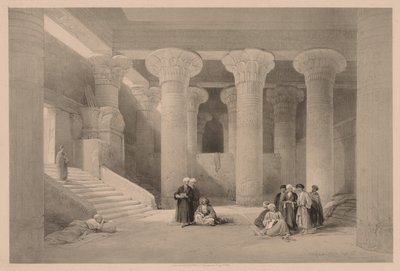 Égypte et Nubie : Volume I - N° 24, Temple à Esneh - Louis Haghe