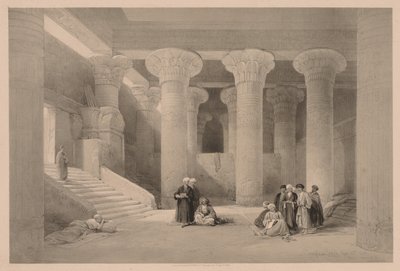 Égypte et Nubie : Volume I - N° 24, Temple à Esneh, 1838 - Louis Haghe