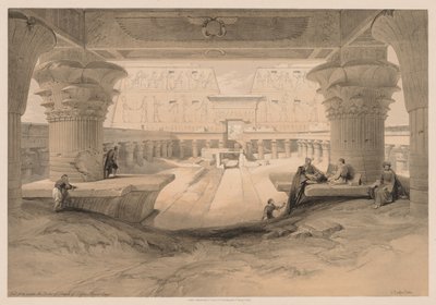 Égypte et Nubie : Volume I - N° 32, Vue sous le portique du temple d