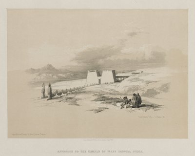 Égypte et Nubie, Volume I : Approche du temple de Wady Saboua, Nubie - Louis Haghe