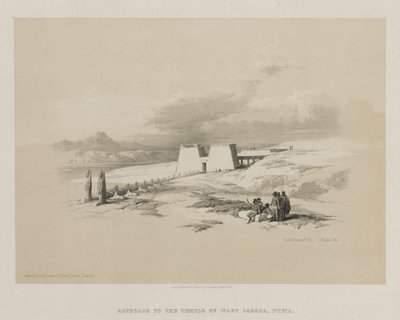 Égypte et Nubie, Volume I : Approche du temple de Wady Saboua, Nubie, 1847 - Louis Haghe
