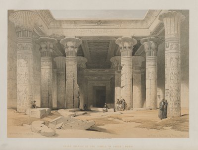 Grand portique du temple de Philae, Nubie - Louis Haghe