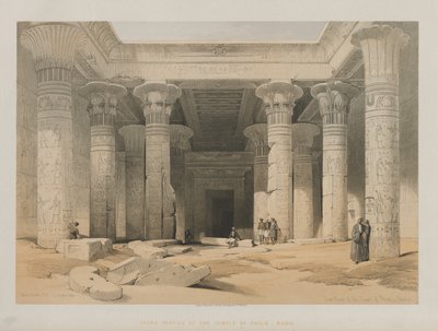 Égypte et Nubie, Volume I : Grand Portique du Temple de Philae, Nubie, 1847 - Louis Haghe