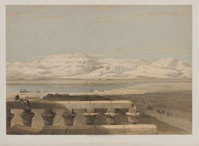 Égypte et Nubie, Volume I : Chaîne de montagnes libyenne, depuis le temple de Louxor, 1847 - Louis Haghe