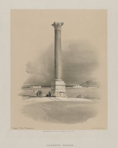 Égypte et Nubie, Volume I : Colonne de Pompée, Alexandrie - Louis Haghe
