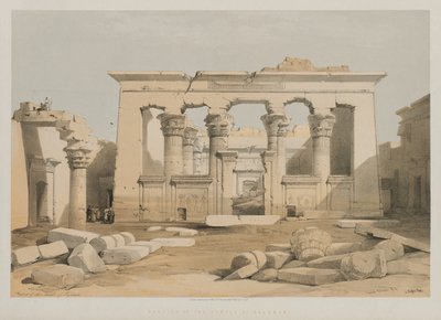 Portique du temple de Kalabshe - Louis Haghe