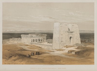 Égypte et Nubie, Volume I : Temple à Edfou, ancienne Apollinopolis, Haute-Égypte - Louis Haghe