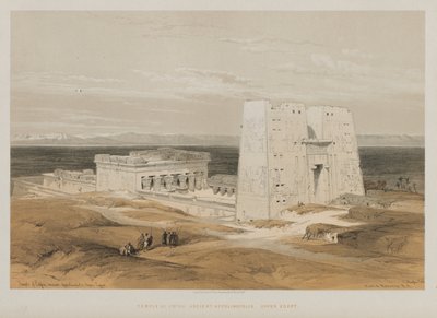 Égypte et Nubie, Volume I : Temple à Edfou, Apollinopolis antique, Haute-Égypte, 1847 - Louis Haghe