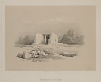 Égypte et Nubie, Volume I : Temple à Tafa en Nubie - Louis Haghe