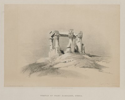 Égypte et Nubie, Volume I : Temple de Wady Kardassy en Nubie, 1846 - Louis Haghe