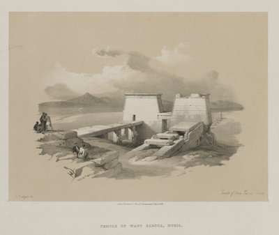 Égypte et Nubie, Volume I : Temple de Wady Saboua, Nubie, 1846 - Louis Haghe
