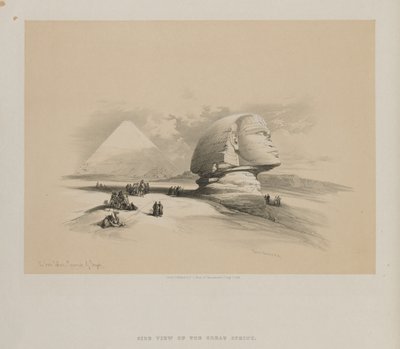 Égypte et Nubie, Volume I : Le Grand Sphinx, Pyramides de Gizeh, 1846 - Louis Haghe