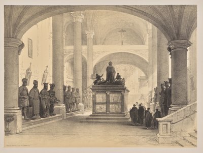 Croquis en Belgique et en Allemagne, Première Série, Tombeau de Maximilien 1er, Innsbruck - Louis Haghe