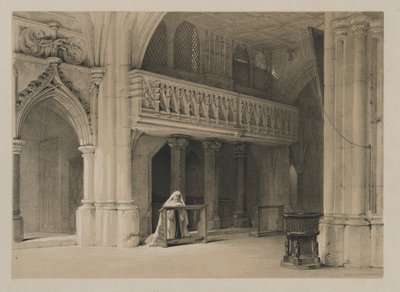Croquis en Belgique et en Allemagne, Volume I : Couvent de Nönnberg, Salzbourg - Louis Haghe