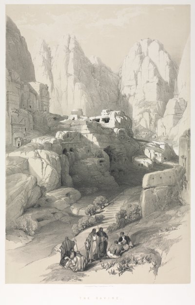 La Terre Sainte, Syrie, Idumée, Arabie, Égypte et Nubie : Petra - Louis Haghe