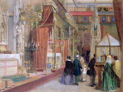La cour médiévale de la Grande Exposition de 1851 - Louis Haghe