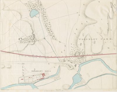 Wolseley Hall : lithographie sur teinte, nd [1806-1885] - Louis Haghe